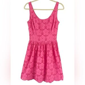 Lilly Pulitzer Woman’s Calhoun Pink Eyelet Lace Dress 4